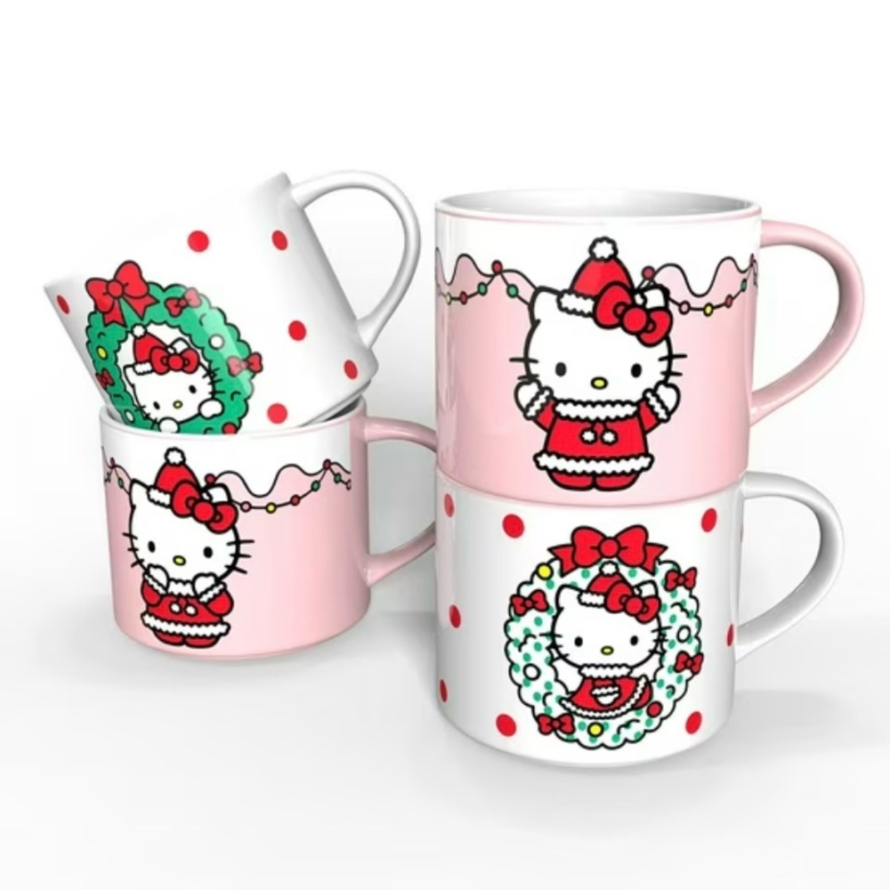 ZAK! Hello Kitty Christmas Mugs Set